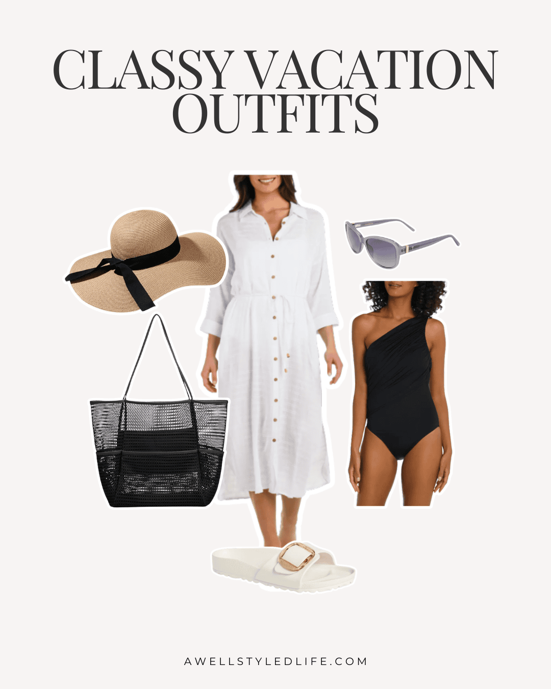 STYLISH POOL BEACH DAY OUTFITS FOR A CRUISE OR TRIP